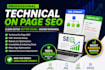 do technical on page SEO, XML sitemap setup, and robotstxt optimization