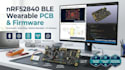 design nrf52840 ble wearable pcb and embedded firmware