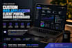 develop a custom client portal, admin dashboard, and web application