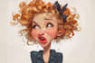 digital illustration cartoon character