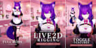 create a premium custom live2d vtuber model with advanced rigging and physics