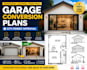 draw permit ready garage conversion and adu floor plans