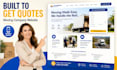 create a moving company wordpress website that generates leads