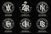 do old english, blackletter calligraphic font logo design