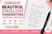 write beautiful handwritten notes, letters, quotes and messages in english