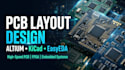 design pcb layout in altium, kicad and easyeda