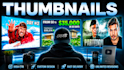 design professional youtube thumbnails with high CTR