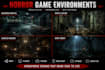 create horror game environments in unity for PC, VR and mobile