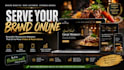 create modern restaurant website with online ordering for food business web app