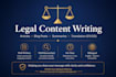 write legal blog posts and articles