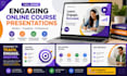 design engaging online course presentations, elearning and powerpoint slides