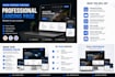 create a professional responsive landing page