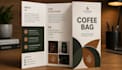 design coffee bag label, coffee packaging and stand up pouch design