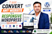 convert any website to a responsive wordpress website