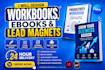 do workbook design, ebook design, lead magnet, PDF design and canva template