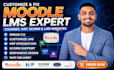 build customize fix moodle lms h5p scorm online course and lms website
