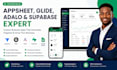 build appsheet, glide, adalo apps with supabase integration