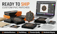 make custom pvc rubber patches with velcro backing