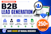 do b2b lead generation, prospect list building and email list building