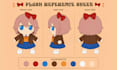 design custom plushie reference sheet stuffed animal furry character sheet