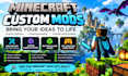 create minecraft neoforge,forge,fabric mod, minecraft plugin developer