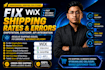 fix wix shipping rates, delivery errors, shipstation, easyship, api integration