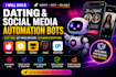 build tinder automation bot, grindr bot, feeld, bumble, onlyfans, auto swipe bot