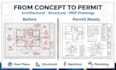 create architectural structural and mep permit drawings in autocad