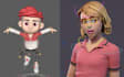 3d game character animation 3d rigging model unreal engine ue5 game animation