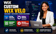 do custom wix velo code,wix velo,design redesign wix website,wix studio website