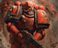 draw an epic grimdark sci fi warrior inspired by warhammer 40k