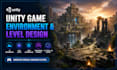 do 3d unity game environment and customize unity games professionally