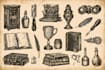 create detailed prop and object concept sketches