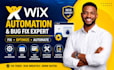 do wix automation fix wix website bug errors wix booking wix payment integration