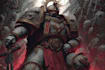 create epic grimdark sci fi character art inspired by warhammer 40k style