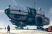 design spaceship, sci fi illustration and sci fi art