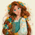 make a disney cartoon illustration