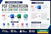 professionally convert PDF files and humanize ai generated text