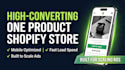 build a high converting single or one product shopify store design