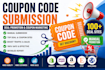 do coupon code submission, deal promotion and coupon marketing manually