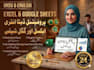 do urdu and english excel data entry and google sheets