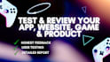 test and review your app on play store with excellent feedback
