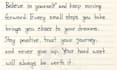 write neat handwritten letters, notes and cards