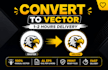 vectorize my logo, adobe illustrator, vector tracing file