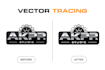manually vector trace your logo or image
