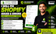 fix shopify checkout, payment issues, cart and product issues