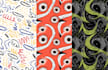 design seamless hand drawn patterns designs, textile prints