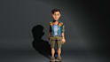 esign stylized 3d character models with rigging for games and animation