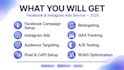 setup facebook ads instagram ads meta ads campaign with pixel tracking
