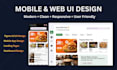 design a modern website UI in figma